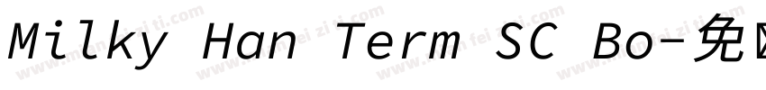 Milky Han Term SC Bo字体转换